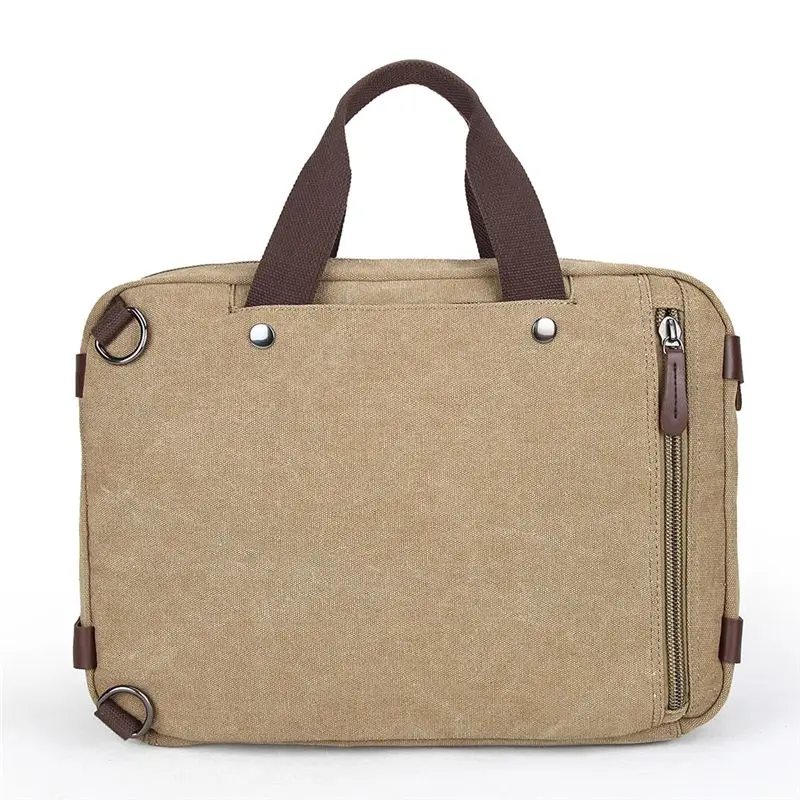 Men's Briefcase Office Bag Canvas Handbag for Commuting Large Capacity Backpack Business Briefcase Travel Computer Bags