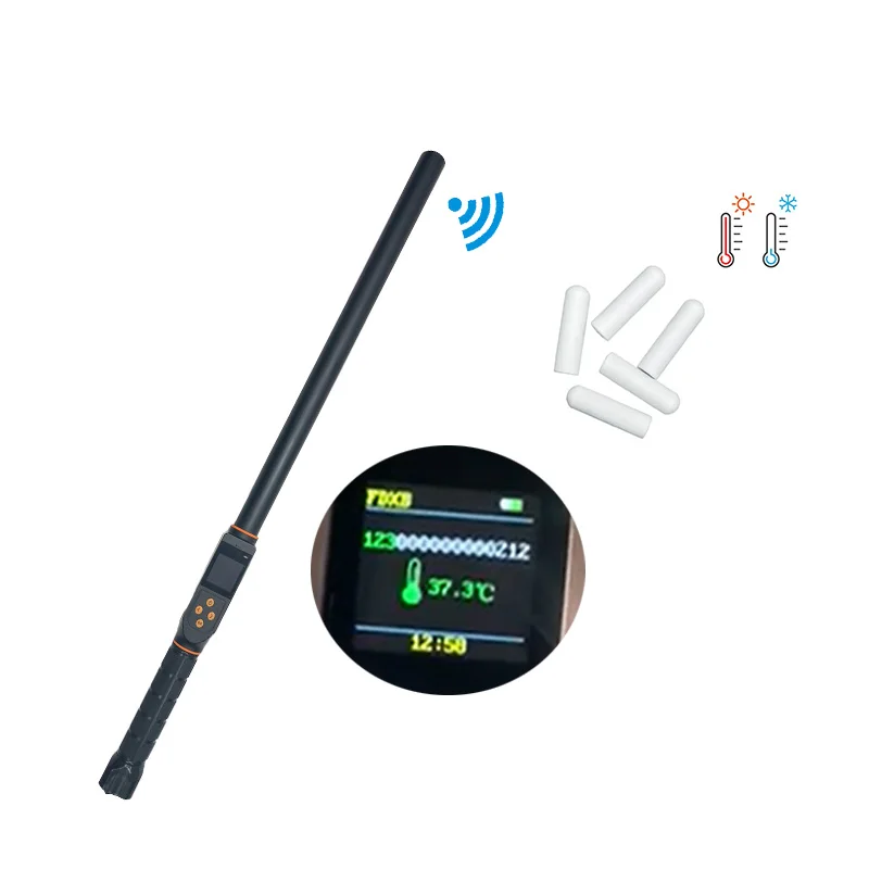 블루투스 호환 RFID FDX-B,FDX-A 유리 태그 버팔로 애완견 고양이 낙타 용 마이크로 칩 스틱 리더 장거리 칩 ID 스캐너