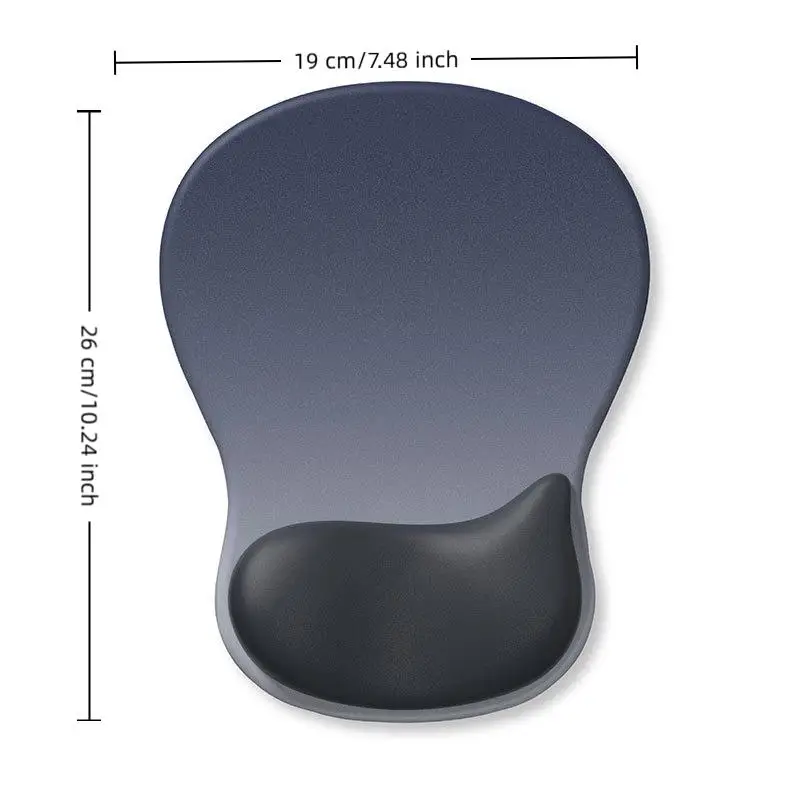 Alfombrilla de ratón ergonómica degradada, cómoda soporte para muñeca, alfombrilla antideslizante para ratón, alfombrilla suave para ratón, reposamuñecas, alfombrilla de ratón de silicona para ordenador
