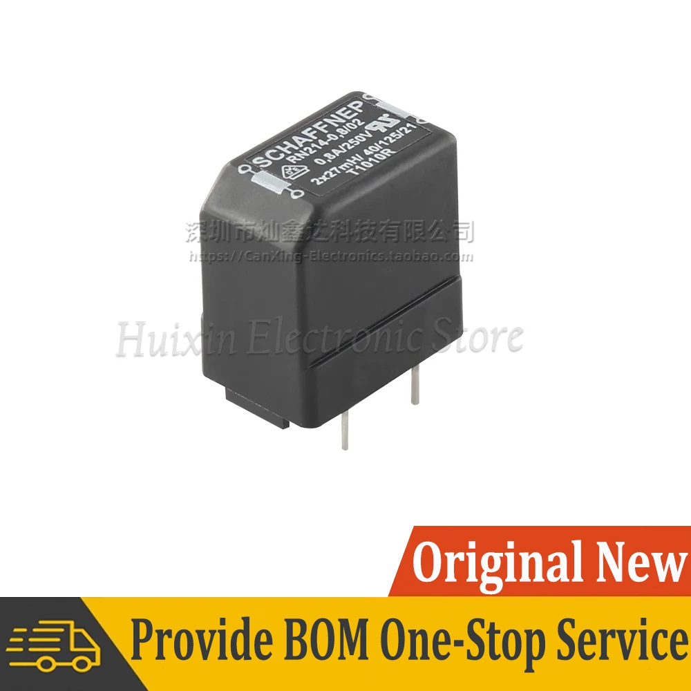 RN214-0.8-02-27M Common Mode Choke Coil Inductor 27mH 0.8A 250V Switching Power Supply Filter Current Compensated Coil