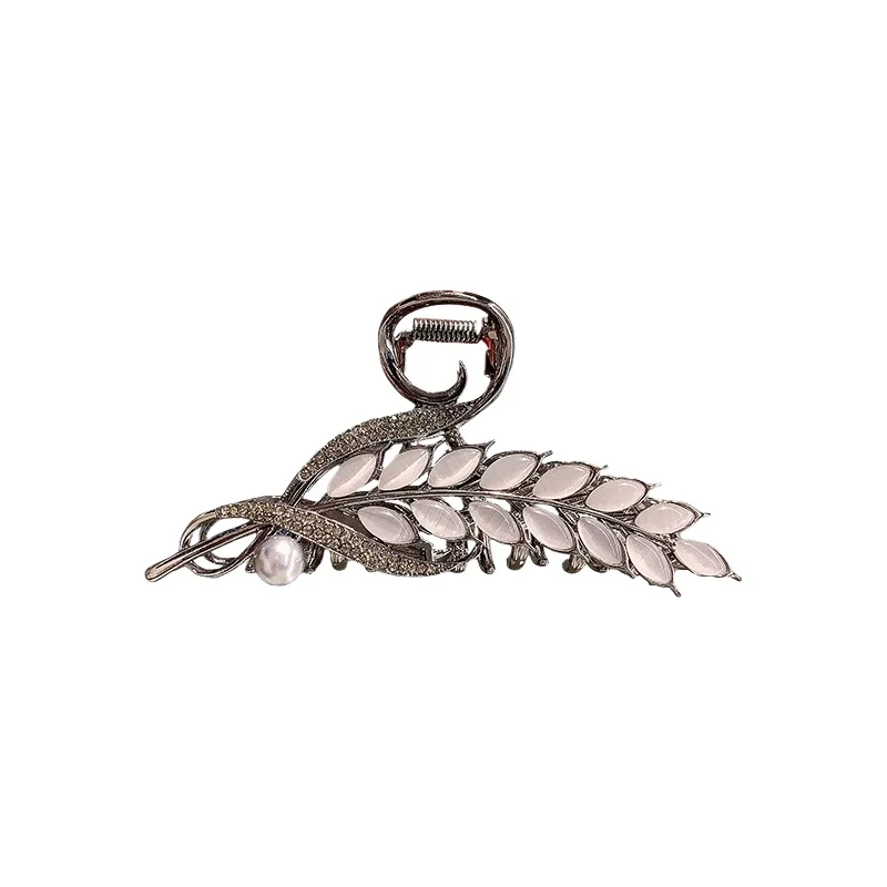

Temperament Golden wheat ear grab clip Chinese style elegant hairpin female head plate hairpin
