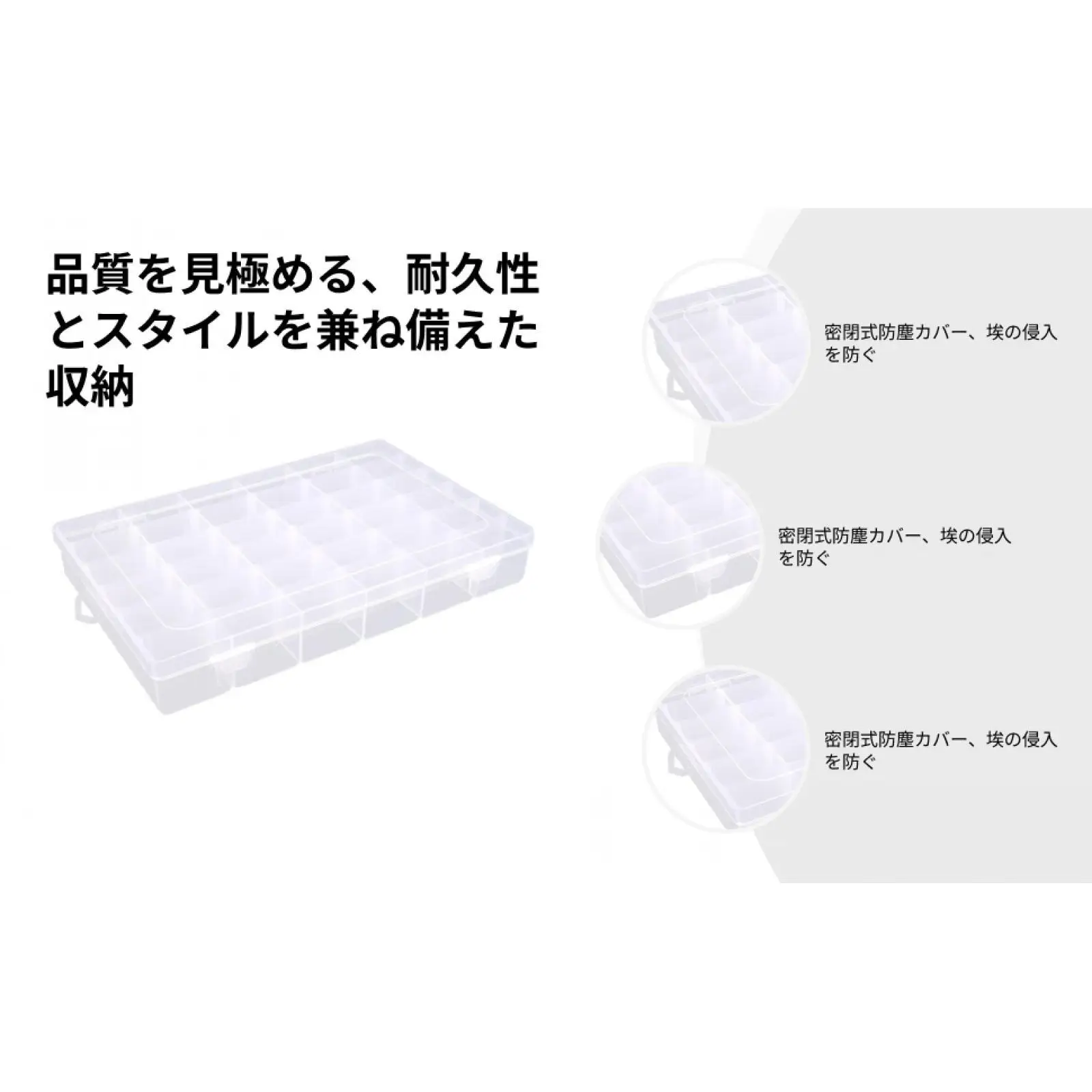 Embroidery Threads Storage Box Plastic Organizer Compartment Case for Sewing Craft Beads Jewelry Knitting Fishing