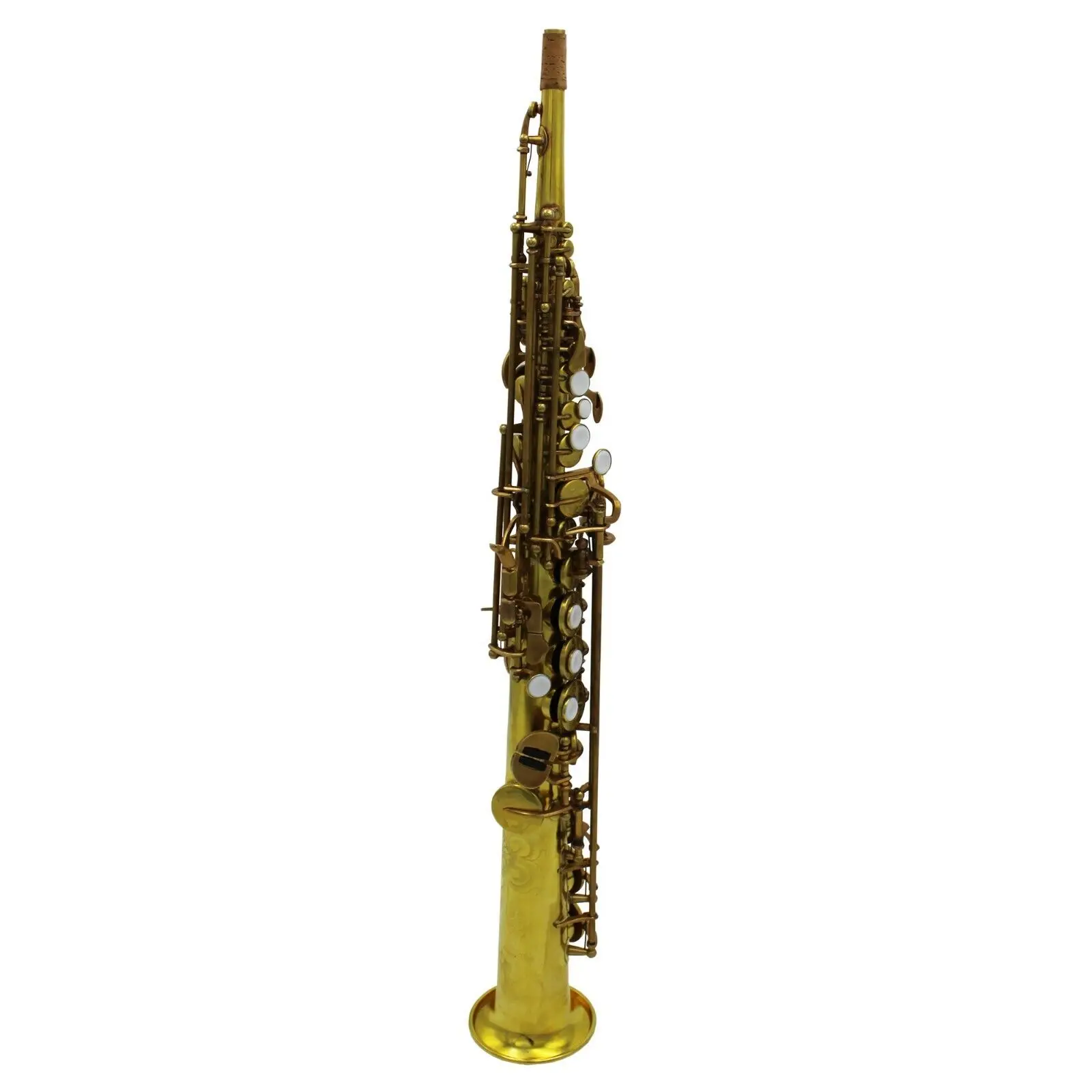 Eastern Music unlacquer yellow brass body straight soprano saxophone