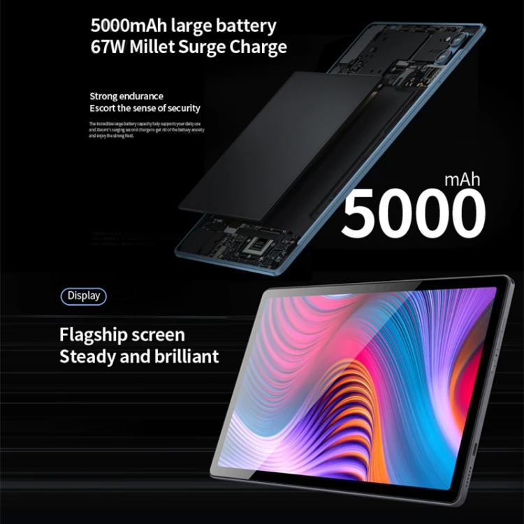 Wholesale BDF P60 4G LTE Tablet PC 10.1 Inch 8GB+128GB Android 11 MTK6755 Octa Core Dual SIM GPS OTG Reading Gaming Tablet PC