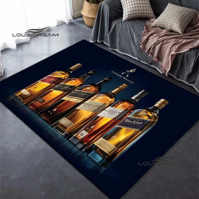 Johnnie Walker whisky carpet and rug modern bar living room bedroom Large area soft carpet study porch bedside non-slip mat