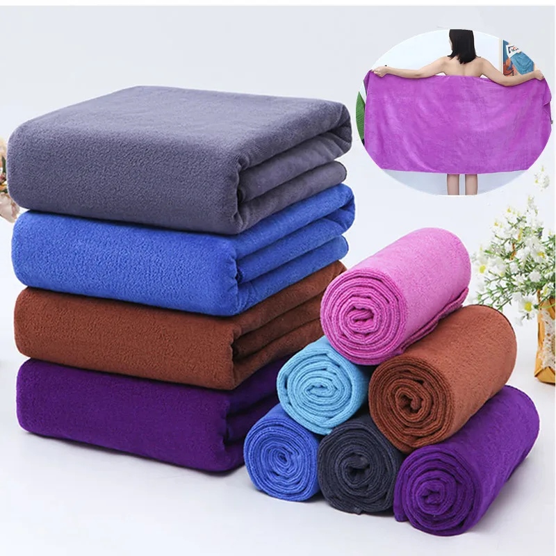 A big towel Beauty salon adult thickening large bath towels that soft absorb water do not shed hair multi-purpose micrmicrofiber