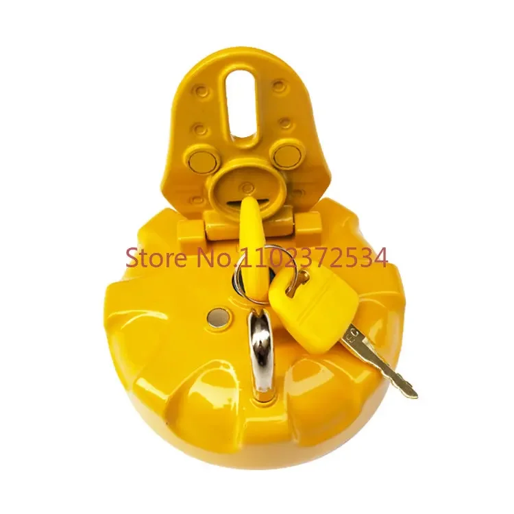 Shandong Lingong anti-theft oil tank cover 60/80/135/150/210/225/240 digging case cover lock