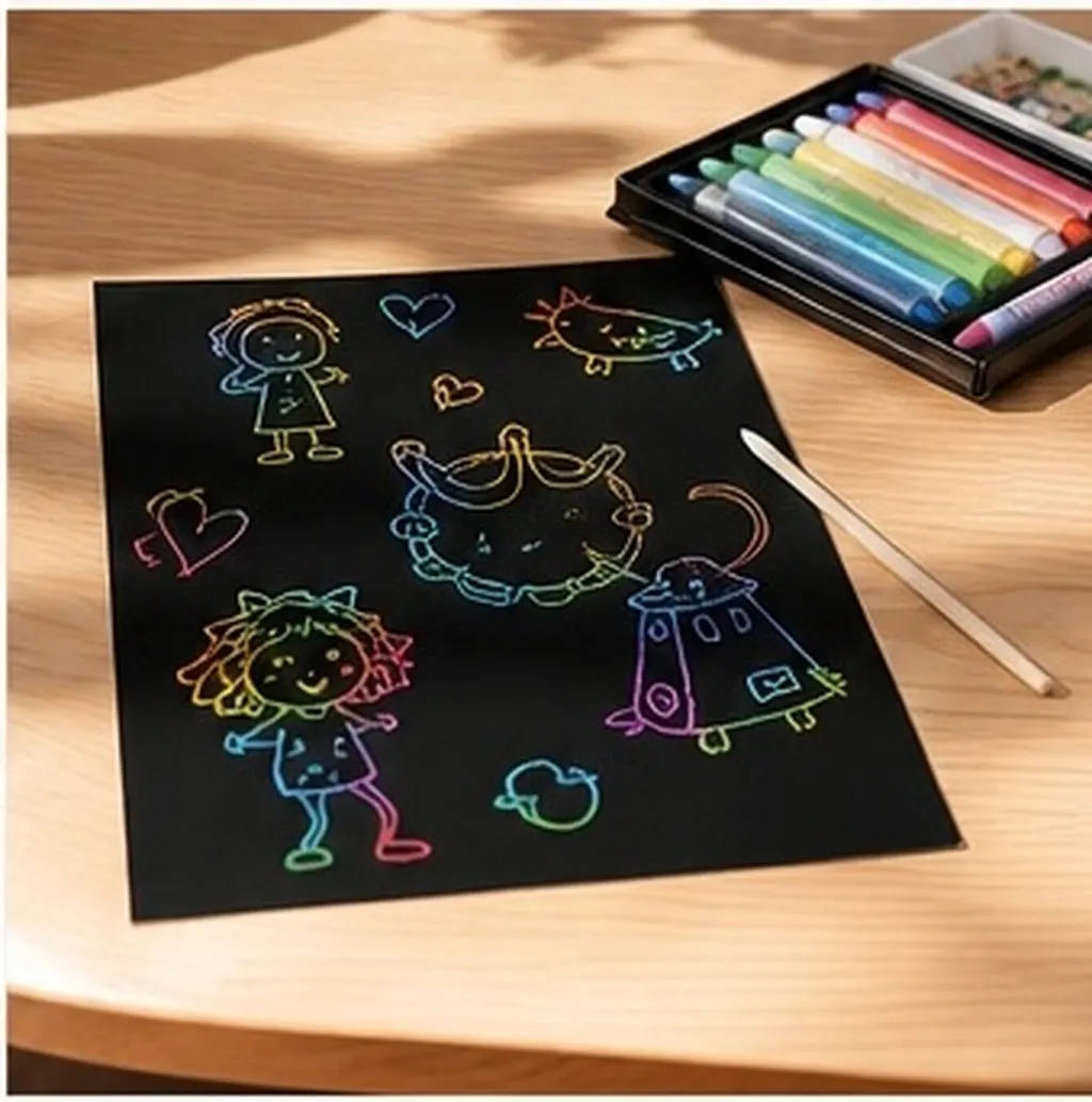 10Pcs For Drawing Sandpaper Cardstock Art Painting Oil Pastels Graffiti Crafts Scrapbooking Birthday