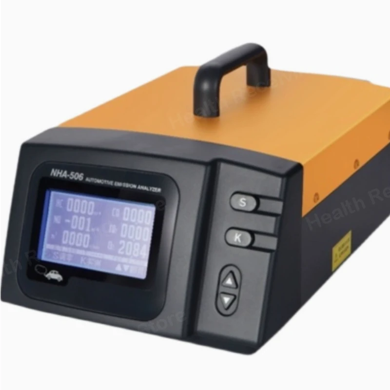 Portable Vehicle Exhaust Gas Analyzer Five Gases HC/CO/CO2/O2/NO Concentration Universal Emission Detector