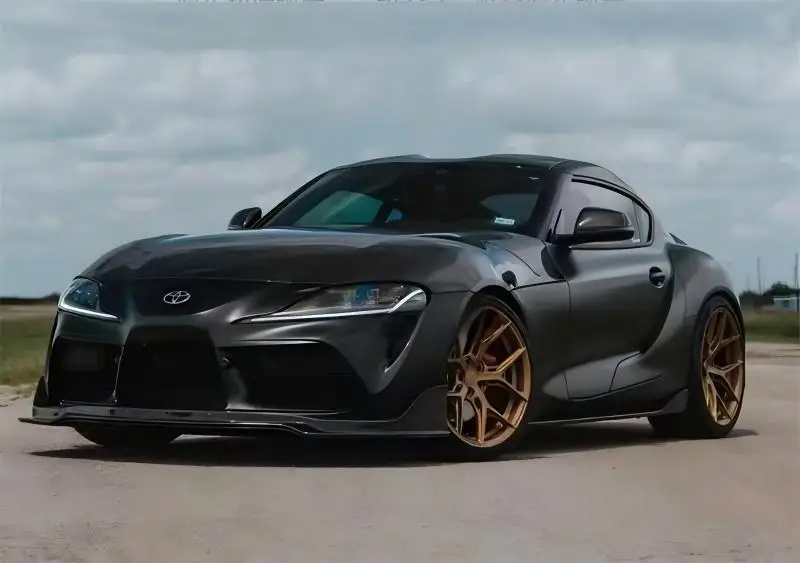 لتويوتا سوبرا A90 A91 ReaI ألياف الكربون الجافة المصد الأمامي الشفة المفسد كيت