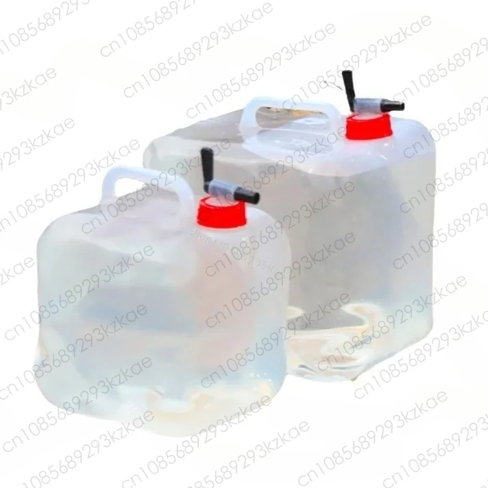 Outdoor Thickened Folding Water Bag Portable Large-capacity Water Container Kettle Plastic Bucket Camping Equipment Supplies