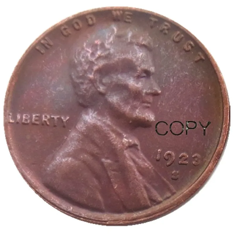 US 1923P/S/D Wheat One Cent 100% Copper Copy Coin