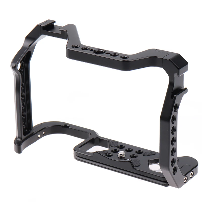 Aluminum Alloy Camera Cage for Canon EOS R6 II R5 R6 Cameras Rabbit Case with Cold Shoe Mount for Microphone Video Light