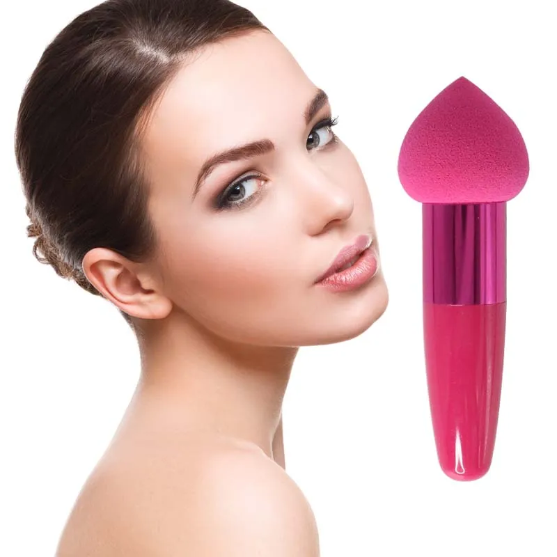 1PC Paddestoel Hoofd Make-Up Kwasten Vrouwen Maquillaje Beauty Foundation Spons Poederdons met Handvat Glad Vormige Cosmetische Tool