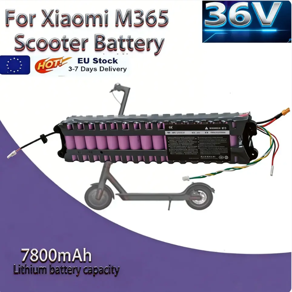 Batterie de trottinette électrique 10S3P 36V 7.8Ah M356 🚆    Pack de batteries m365, batteries 18650 avec protection étanche