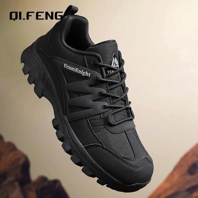 Men Four Seasons Outdoor Mountaineering Tourism Hiking Shoes New Spring and Autumn Large Outdoor Sneaker Large Running Shoes - Image 2