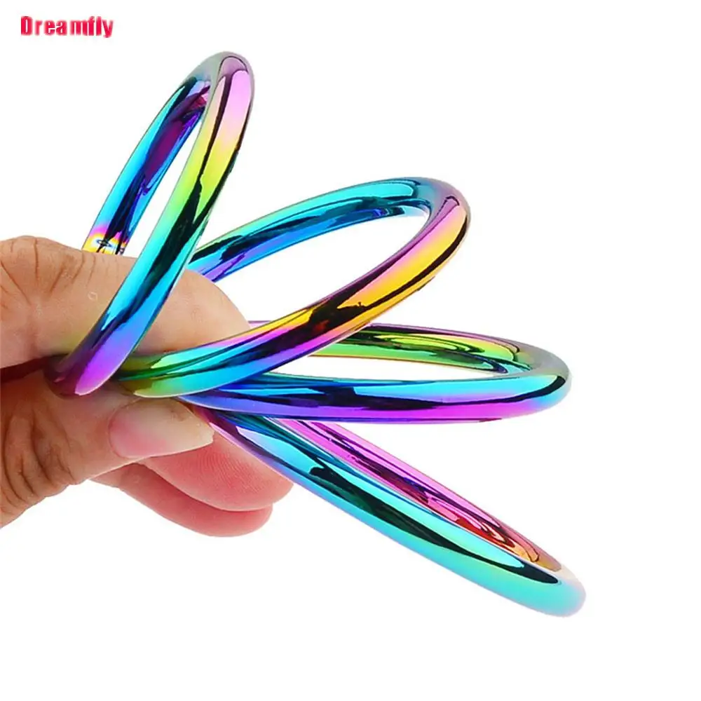 

Colorful Metal Penis Ring Delay Ejaculation Man Erection dick scrotum Cockring 40 45 50 55mm Cock Rings Sex Shop Toys For Men