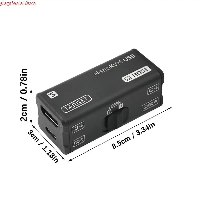 E8BA بحجم الإصبع 4K30FPS USB KVM آمن التحكم عن بُعد في لوحة المفاتيح الافتراضية الماوس 4K30FPS