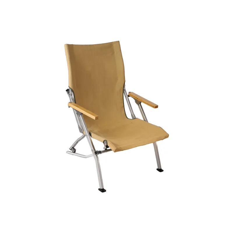 

Outdoor camping, portable folding, fishing beach chair, recreational camping high back recliner