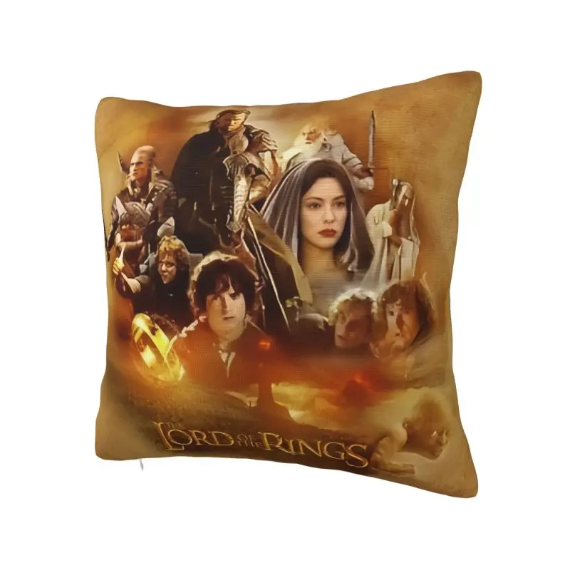 Film The Lord Of The Rings Square Pillowcover Decoration British Fantasy Novel Cushion Cover Throw Pillow for Car Double-sided