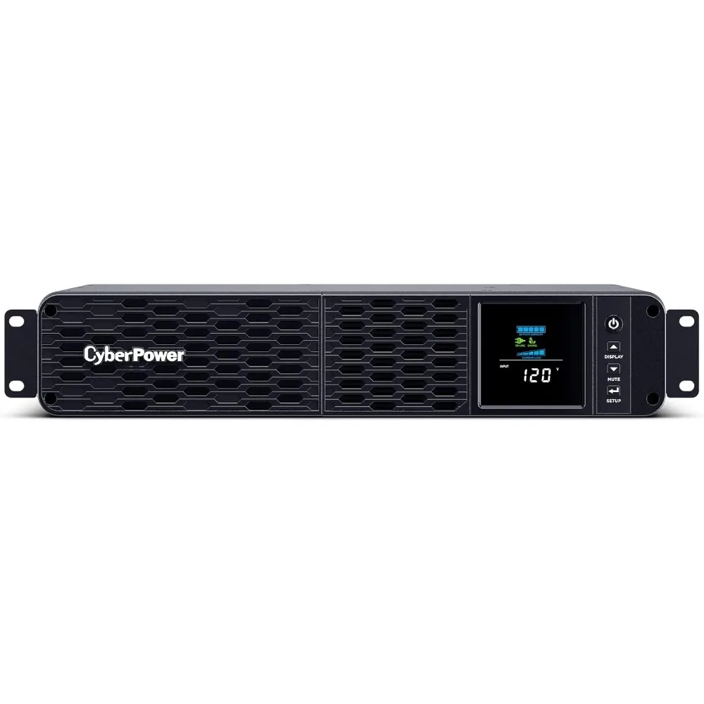 CP1500PFCRM2U PFC Sinewave UPS System, 1500VA/1000W, 8 Outlets, AVR, Short Depth 2U Rackmount