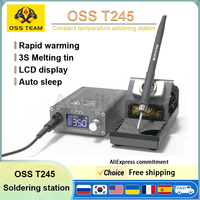 OSS T245 Solder Station 130W intelligence Digital display Constant temperature 3S Melting tin Mobile phone Repair Welding Tools