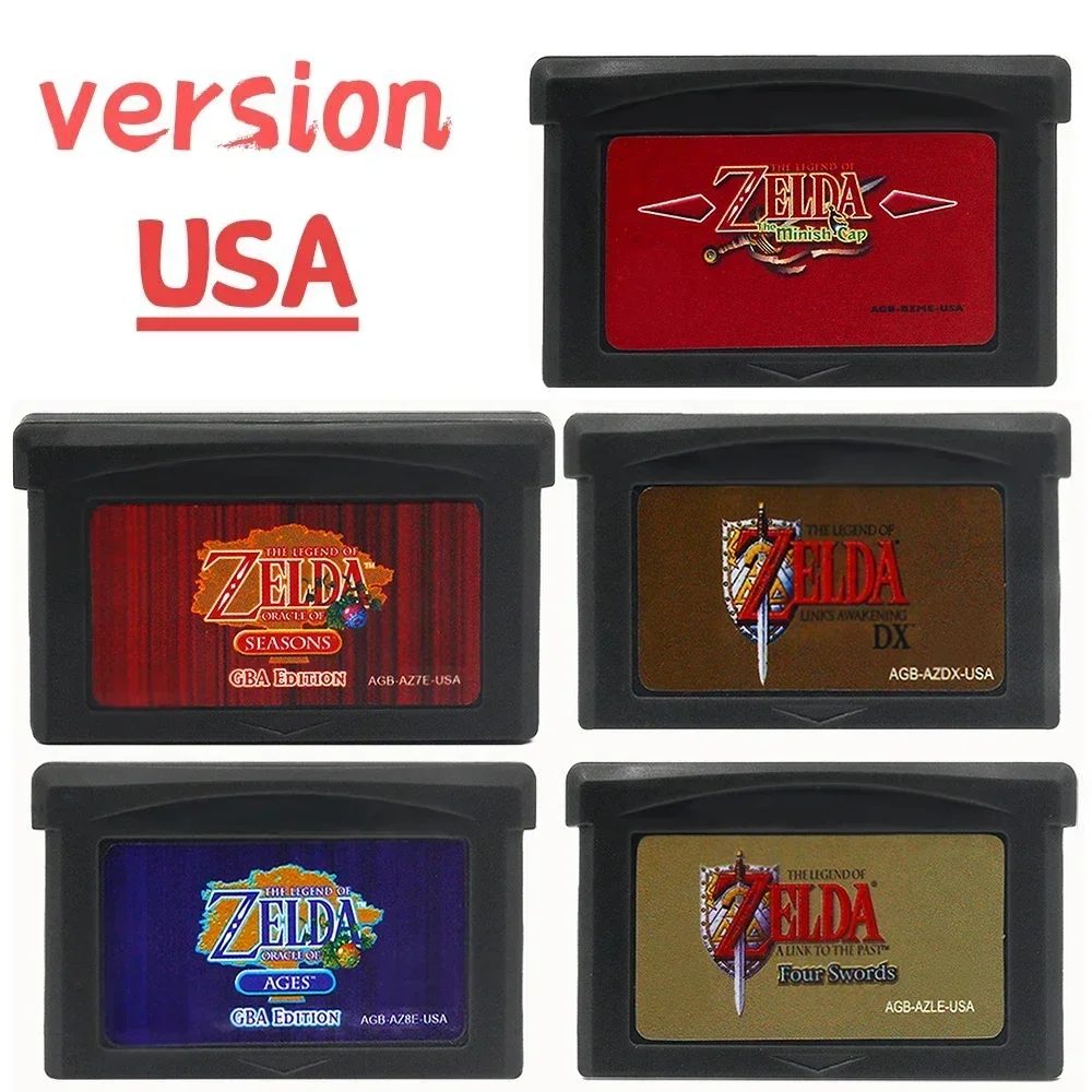 New GBA Game Cartridge 32 Bit Video Game Console Game Card Link To The Past Awakening DX Minish Cap image 3