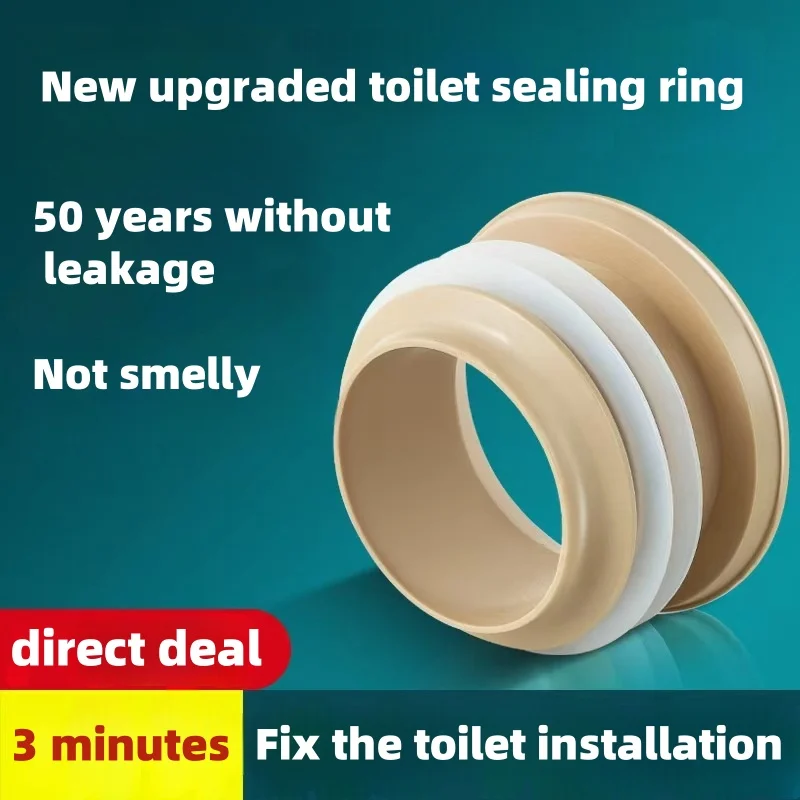 

Toilet flange sealing ring, bathroom hardware, toilet wax ring, anti odor toilet sealing repair kit, practical replacement