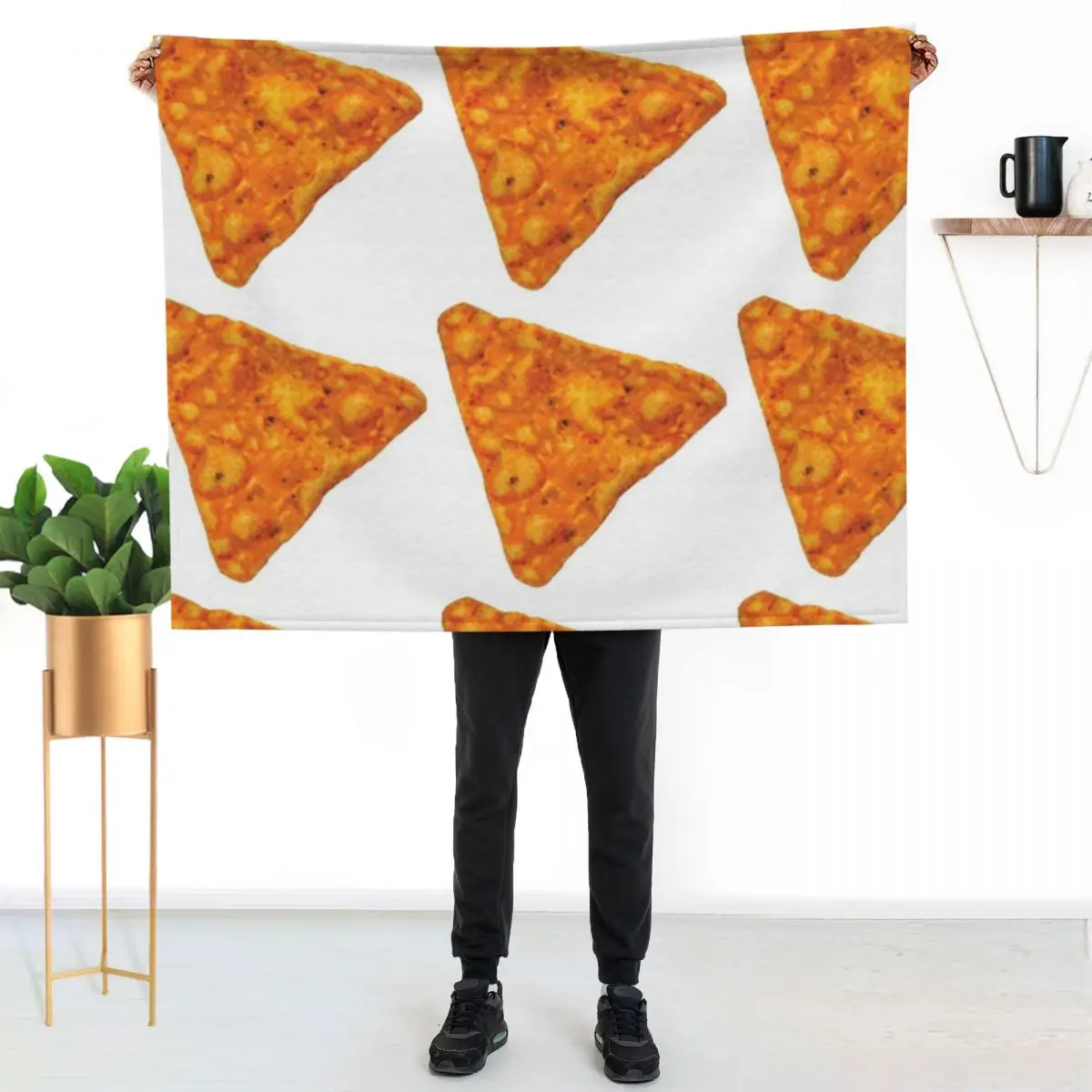 dorito tortilla chip Throw Blanket Fade Resistant Durable Throw Blanket