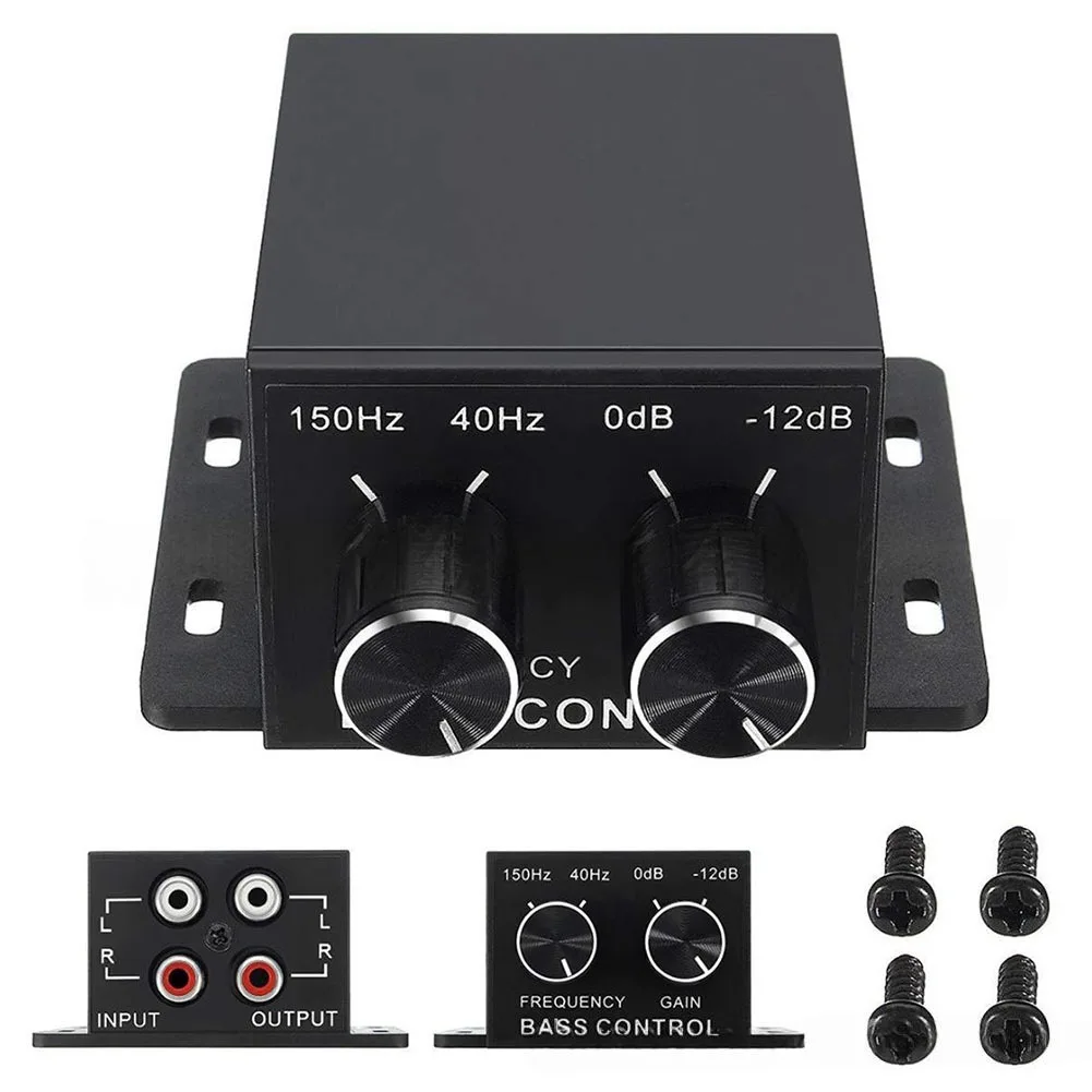 Car Audio Bass Knob for Subwoofer Volume Tuning Compact Dash Mount Design 5V ABS Black Controller with Compatibility