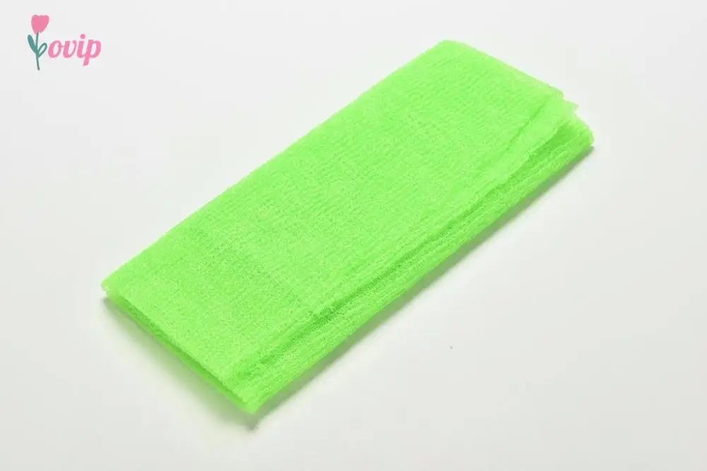 Nylon Wash Cloth Toalha De Banho, Beleza Corpo Pele Esfoliante Chuveiro, Banheiro Lavagem Back Scrub, Esponjas e Purificadores, 1Pc