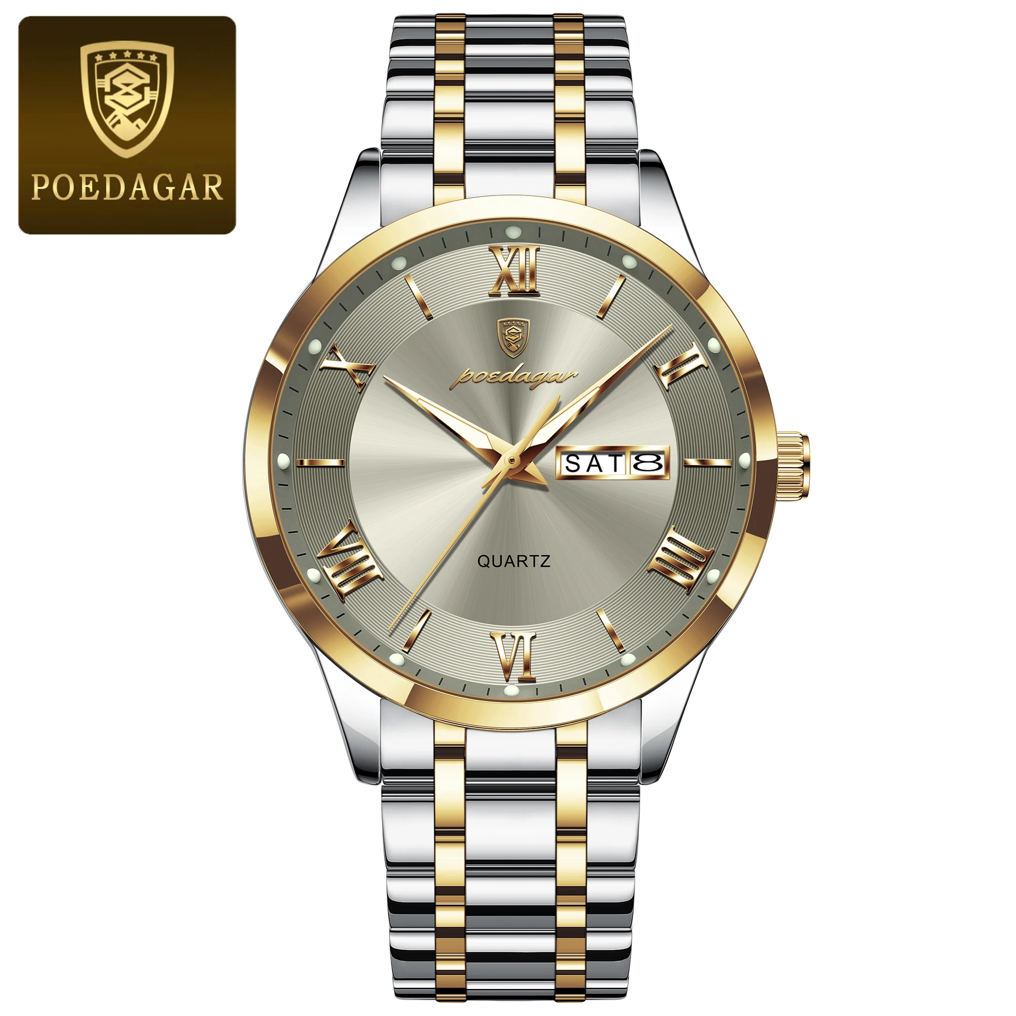 Men's Luxury Waterproof Quartz Watch with Luminous Features