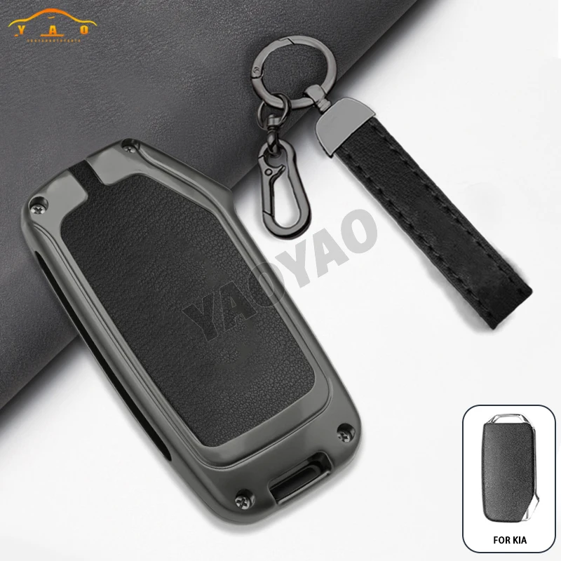 

Alloy Car Remote Key Case Cover Shell Fob For KIA GT Line Forte Seltos K3 K5 Sportage Ceed Soul For Kia GT LINE Keychain