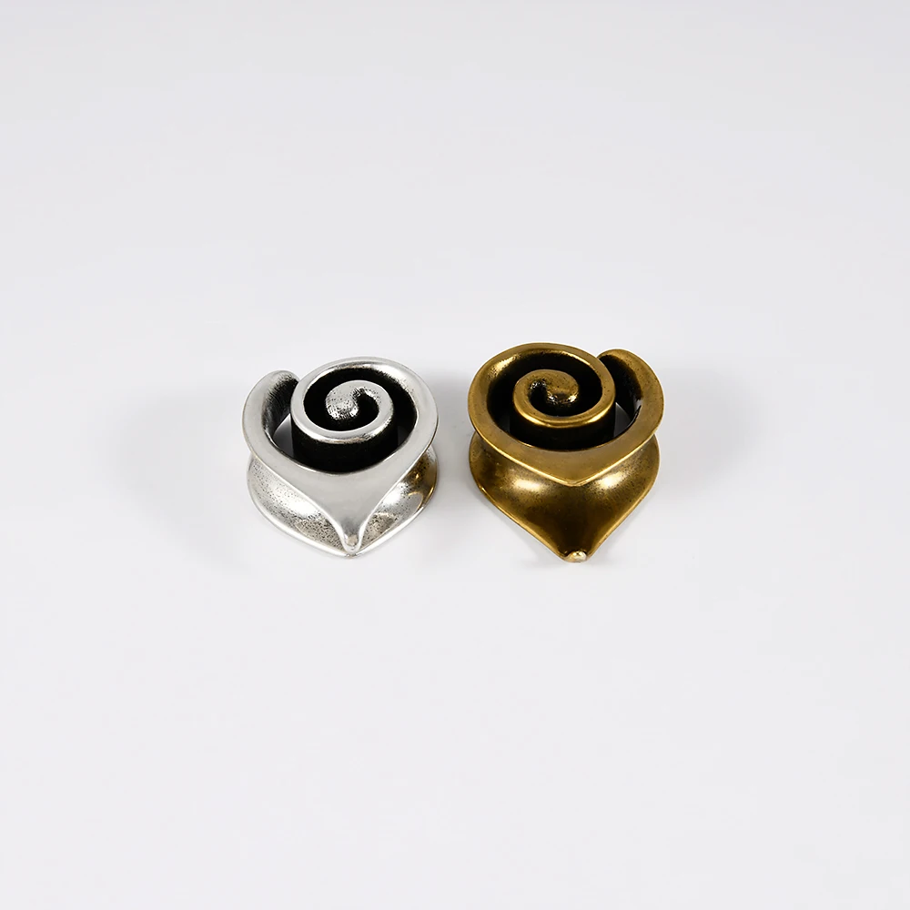1-2PCS Copper Vortex Water Drop Ear Plugs Tunnel Gauge Stretching Expander Body Piercing Jewelry 8-25mm
