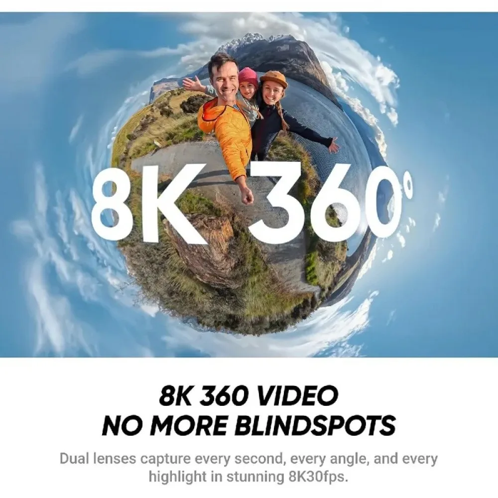 360 Active HDR Video Action Camera 4K Single-Lens Camera Waterproof Stabilization 2.29