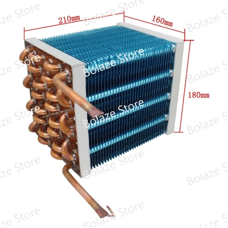 Freezer Refrigerator Condenser Copper Tube Radiator Heat Sink Homemade Small Evaporator Cooling Water Cooling Universal