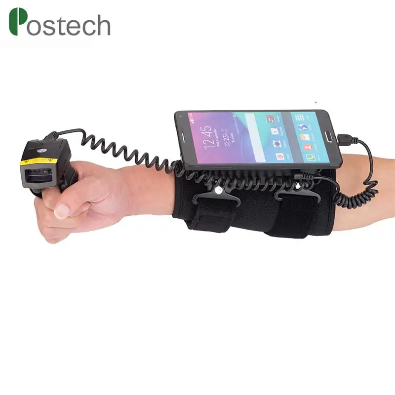 Rotatable WT01 usb barcode reader wrist mounted code scanner simply scan setting bar codes