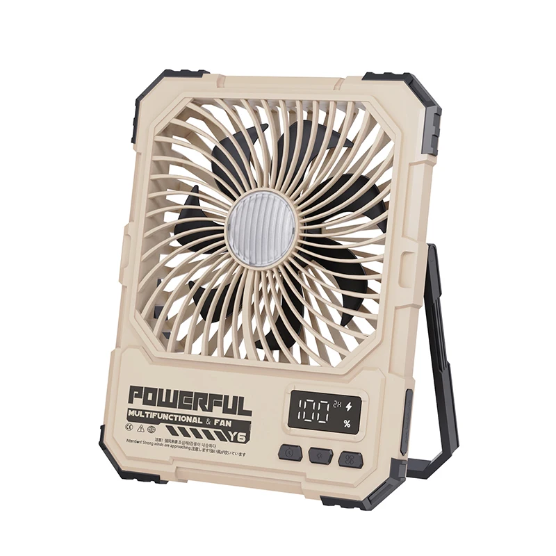 20000mAh Camping-Ventilator, tragbare Deckenventilatoren, faltbarer Tischventilator, Zelt-Luftzirkulator, wiederaufladbarer elektrischer Ventilator mit LED-Licht
