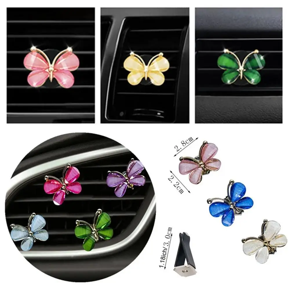 

Aromatherapy Ventilation Of Automobile Butterfly Outlet Vent Butterfly Car Accessory Air Decor Clip Diffuser Ornament Car G1A8