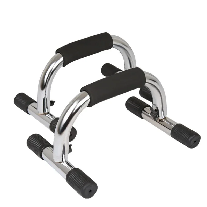 1 Pair Chromed Metal Push Up Bar Stands to Strengthen Arm Chest Muscles Traning For Fitness Exercise Gym Equipment