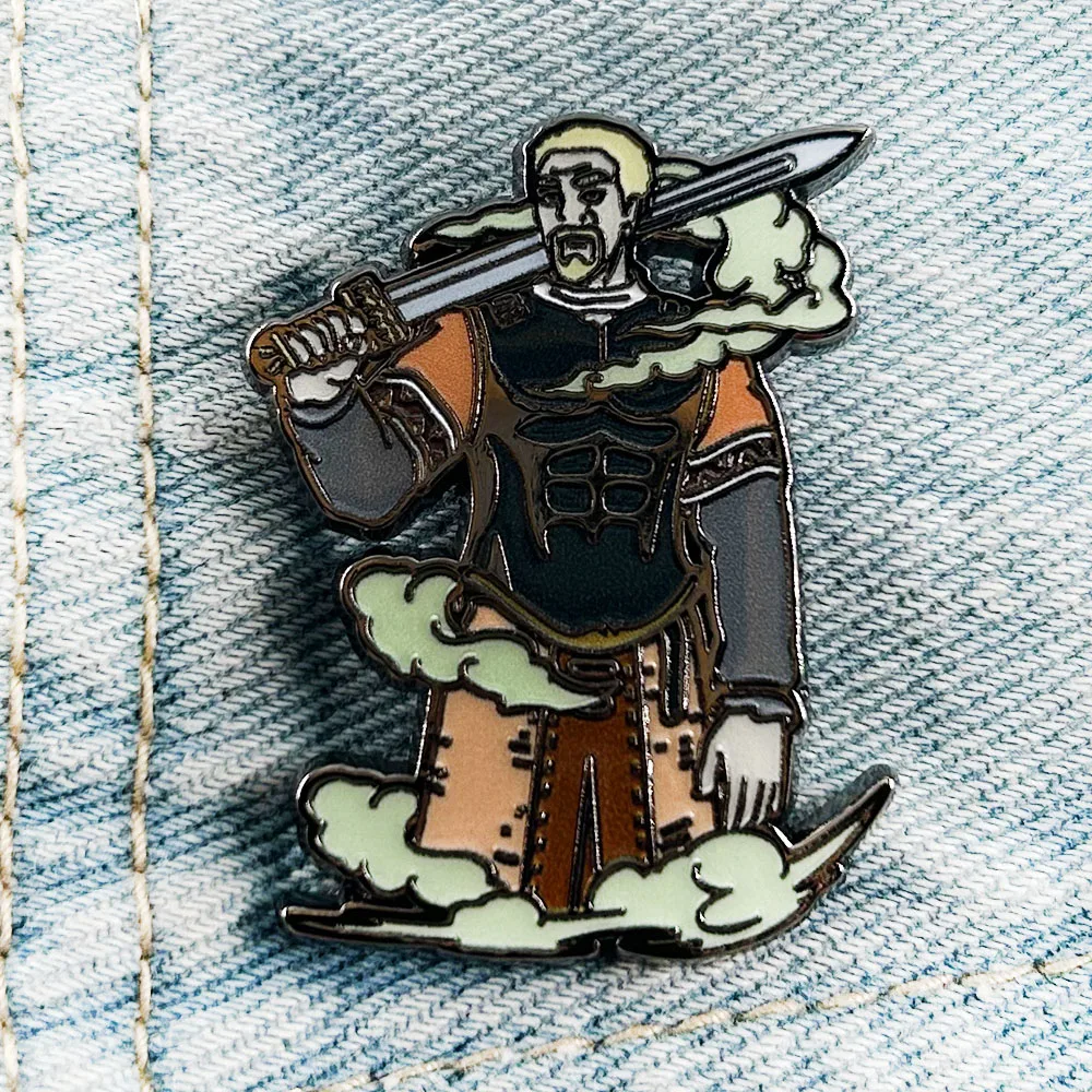 Pin de solapa Askeladd, insignia de personaje de Anime Vinland Saga, periféricos, decoraciones bidimensionales