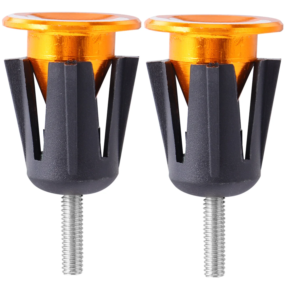 

Aluminum Alloy Handlebar End Plugs Golden Bike Grip Caps For Mountain Road Bikes Tool Included Bike Handlebar Cap