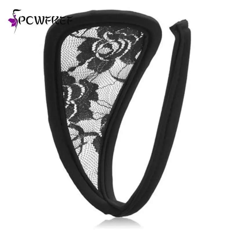 

Sexy Womens Flower Lace Crocet C String Thongs Transparent Erotic Panties Invisible Floral Lingerie Underwear woman panties