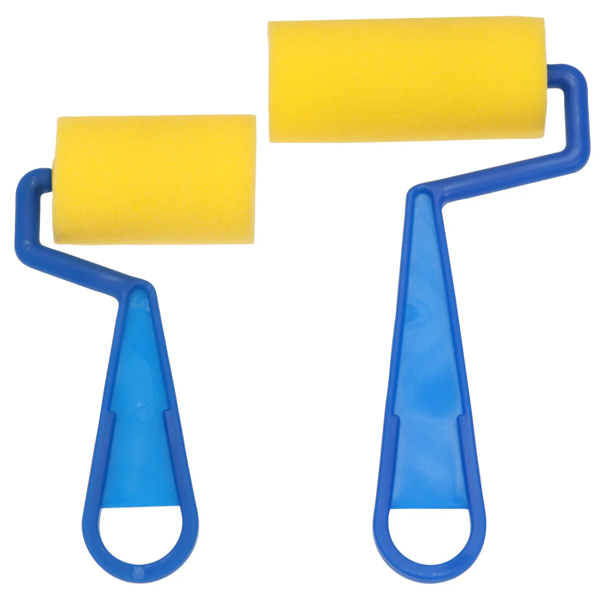 

Sponge Brush 2 Sets Yellow Round Craft Sponges Small Bulk Brushes Absorbent Paint Kids Safe Material Reusable Easy Clean