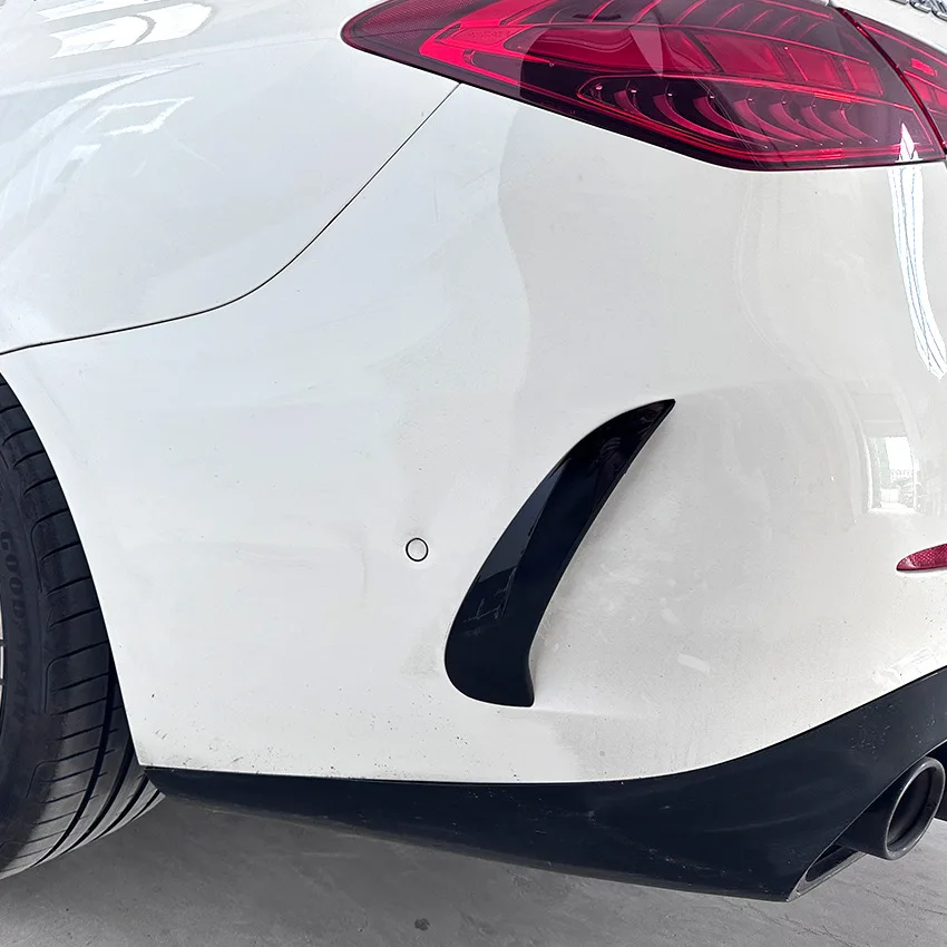 For MERCEDES BENZ C Class W206 C260 C43 C63 AMG 2022 To 2023 Car Rear Bumper Splitter Side Spoiler Air Vent Wind Knife Body Kits