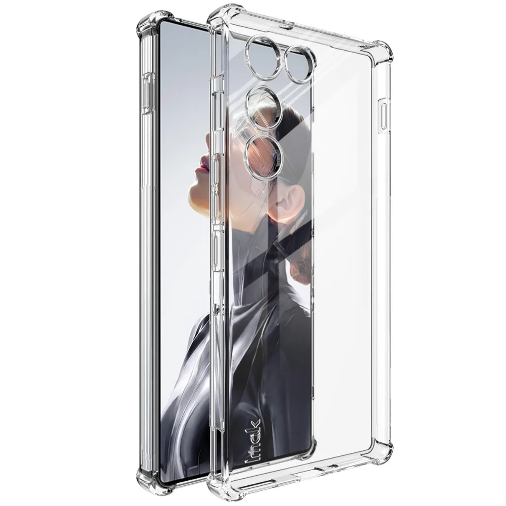 For ZTE Nubia Red Magic 11 Air 10 8 Pro Matte Back Case IMAK Lens 360 Protect Flexible Air Bag Phone RedMagic 8 Pro+ 5G Cover