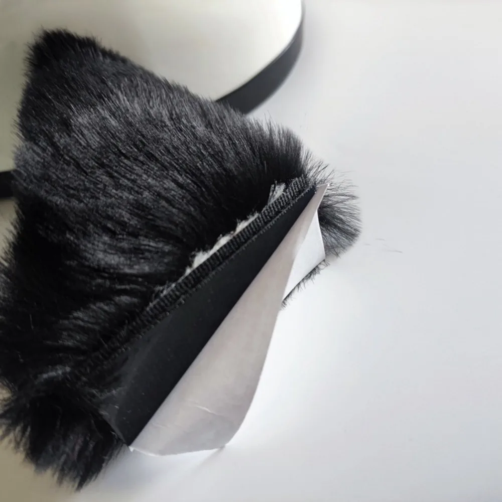 New Helmet Cat Ears Decoration Bell Animal Ear Bow Cat Ear Decoration Touch Fastener Cute Stickers Women