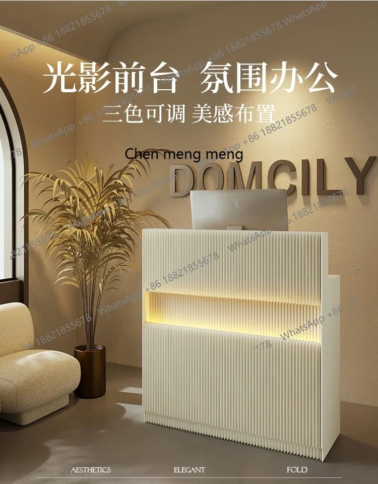 Office Front Reception Desk Clothing Store Information Desk Convenience Store Bar Counter Commercial Exhibition Modern Simple