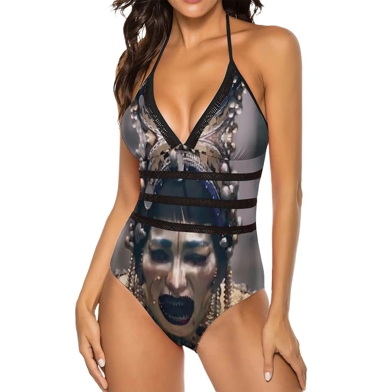 Jibaro Swimsuit Love Death Robots Season Push Up Swimwear One-Piece High Cut Monokini Sexy Stylish Bodysuit Plus Size