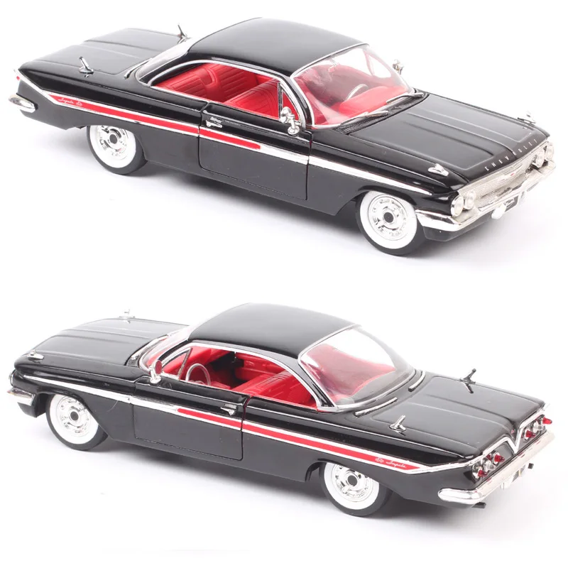 Jada 1:24 1961 Chevrolet Impala Vintage Classic High Simulation